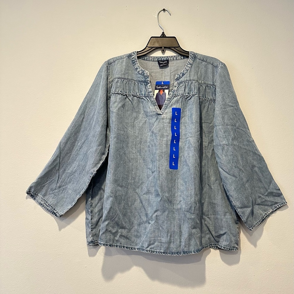 Splendid Ladies' V-Neck Blouse, Size L - Picture 5 of 8